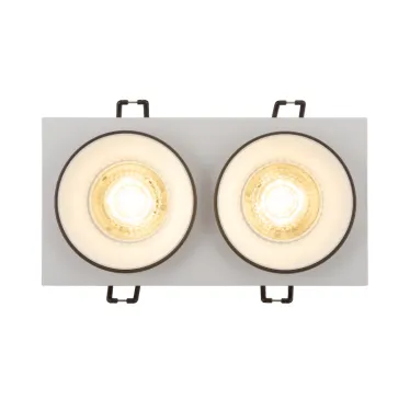 Светильник встраиваемый IP20 50 Вт GU10 черн. алюм. DENKIRS DK2422-BK