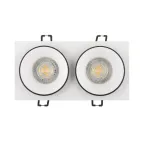 Светильник встраиваемый IP20 50 Вт GU10 черн. алюм. DENKIRS DK2422-BK