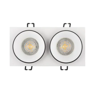 Светильник встраиваемый IP20 50 Вт GU10 черн. алюм. DENKIRS DK2422-BK