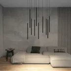 Светильник подвесной со встроенным светодиодом 5 Вт IP20 4000 К черн. алюм. DENKIRS DK4304-BK