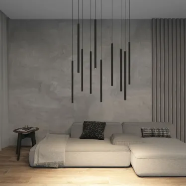 Светильник подвесной со встроенным светодиодом 5 Вт IP20 4000 К черн. алюм. DENKIRS DK4304-BK