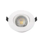 Светильник встраиваемый IP20 10 Вт GU5.3 LED бел. пластик DENKIRS DK3020-WH