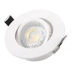 Светильник встраиваемый IP20 10 Вт GU5.3 LED бел. пластик DENKIRS DK3020-WH