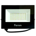 Прожектор светодиодный низковольтный ДО-50w 12-24-36-48в 6400К RA80 IP65 черный
