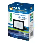 Прожектор светодиодный 20 Вт Синий свет Корпус черный TM Volpe ULF-Q517 30W/BLUE IP65 220-240V BLACK
