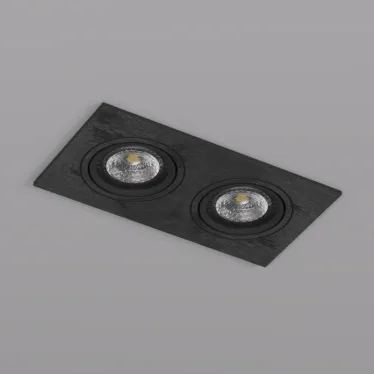 Светильник встраиваемый IP20 10 Вт GU5.3 LED черн. пластик DENKIRS DK3022-BK
