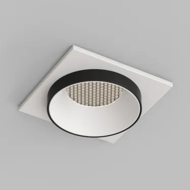 Светильник встраиваемый IP20 50 Вт GU10 черн. алюм. DENKIRS DK2402-BK