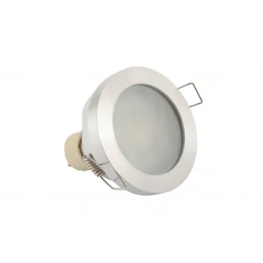 Светильник встраиваемый влагозащ. IP44 50 Вт GU10 серый алюм. DENKIRS DK3012-AL