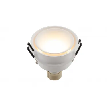 Светильник встраиваемый влагозащ. IP44 15 Вт GU10 бел. алюм. DENKIRS DK2403-WH