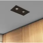 Светильник встраиваемый IP20 50 Вт GU10 черн. алюм. DENKIRS DK2122-BK