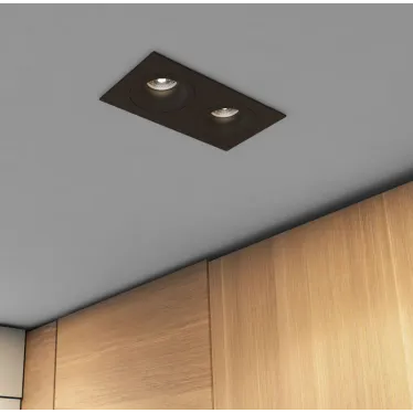 Светильник встраиваемый IP20 50 Вт GU10 черн. алюм. DENKIRS DK2122-BK