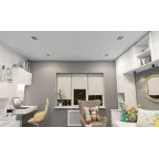 Светильник встраиваемый IP20 10 Вт GU5.3 LED черн./бел. пластик DENKIRS DK3072-BK+WH
