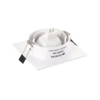 Светильник встраиваемый IP20 10 Вт GU5.3 LED бел. пластик DENKIRS DK3021-WH