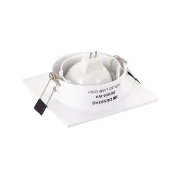 Светильник встраиваемый IP20 10 Вт GU5.3 LED бел. пластик DENKIRS DK3021-WH