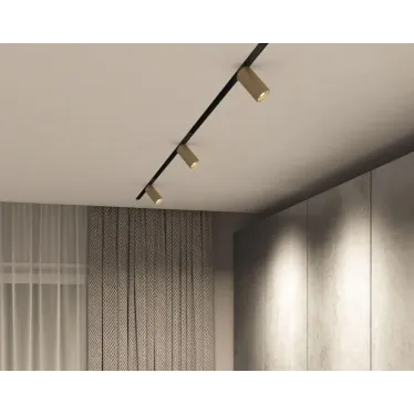 Светильник акцентный SMART SPOT 9 Вт DIM 3000 К-6000 К матов. зол. с черн. DENKIRS DK8010-BG