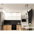 Светильник встраиваемый IP20 10 Вт GU5.3 LED черн./бел. пластик DENKIRS DK3071-BK+WH