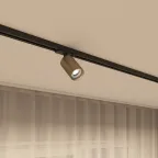 Светильник трековый IP20 15 Вт GU5.3 матов. зол. с черн. алюм. DENKIRS DK6201-BG