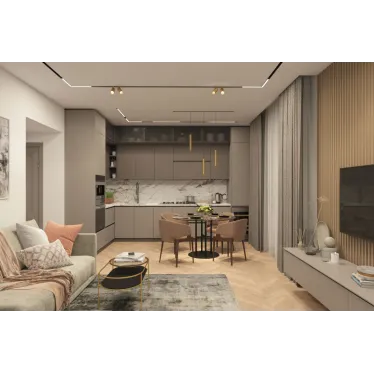 Светильник подвесной SMART HANG 9 Вт DIM 2700 К-6000 К матов. зол. с черн. DENKIRS DK8008-BG
