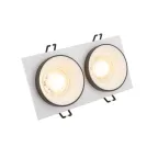 Светильник встраиваемый IP20 50 Вт GU10 черн. алюм. DENKIRS DK2422-BK