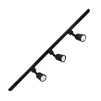Светильник-прожектор ULB-Q292 8W/4200К/K BLACK SET31 светодиодный трековый, в составе набора из 3 штук на шинопроводе 1 м с коннектором. 1800 Лм. Белый свет (4200К). Корпус черный. ТМ Volpe.