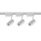 Светильник-прожектор ULB-Q291 8W/4200К/K WHITE SET31 светодиодный трековый, в составе набора из 3 штук на шинопроводе 1 м с коннектором. 1800 Лм. Белый свет (4200К). Корпус белый. ТМ Volpe