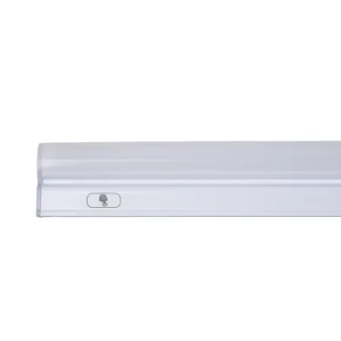 Светильник линейный светодиодный аналог Т5 с сенсорной кнопкой 10 Вт 230В  Кабель 1,2м с вилкой крепление в комплекте Белый свет 4000K Корпус белый TM Uniel ULI-L04-10W/4000K IP40 WHITE