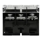 Блок зажимов клеммный БЗД 3х-полюсный 10 мм2 50A на DIN-рейку