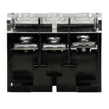 Блок зажимов клеммный БЗД 3х-полюсный 10 мм2 50A на DIN-рейку