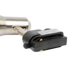 Светильник-прожектор UBL-Q323 GU10 NICKEL трековый. Под лампу GU10. Корпус под никель