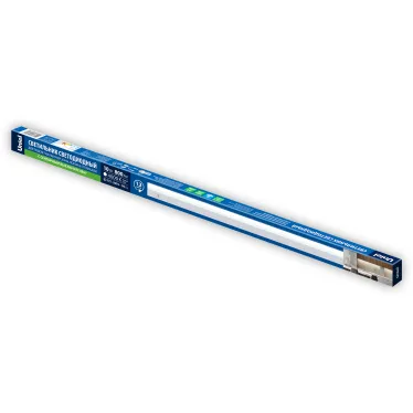 Светильник линейный светодиодный аналог Т5 с сенсорной кнопкой 10 Вт 230В  Кабель 1,2м с вилкой крепление в комплекте Белый свет 4000K Корпус белый TM Uniel ULI-L04-10W/4000K IP40 WHITE