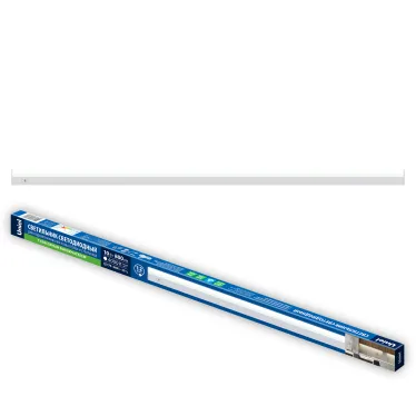 Светильник линейный светодиодный аналог Т5 с сенсорной кнопкой 10 Вт 230В  Кабель 1,2м с вилкой крепление в комплекте Белый свет 4000K Корпус белый TM Uniel ULI-L04-10W/4000K IP40 WHITE