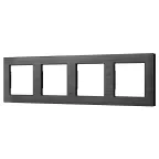 Рамка алюминиевая FRM-PRESTO-ALS-4-BK