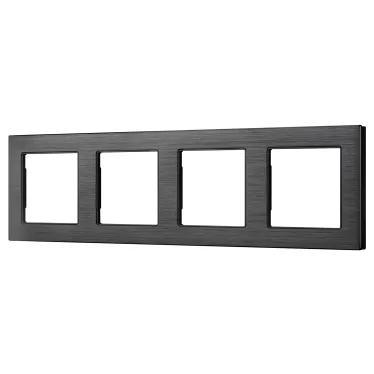 Рамка алюминиевая FRM-PRESTO-ALS-4-BK