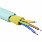                  Кабель волоконно-оптический, распределительный, арамидные упрочняющие нити, для внутренней прокладки, нг(A)-HFLTx, 4 ОВ, категорияOM3 (G.651.1) плотный буфер, 0,4 кН, барабан 500 м
               