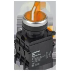Переключатель с подсветкой на 2 положения 1NO+1NC жёлтый MASTER IEK