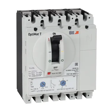 Выключатель автоматический OptiMat T125L TM 125A 3P
