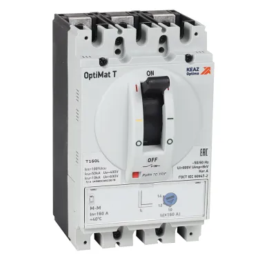 Выключатель автоматический для защиты двигателя OptiMat T125H TM-M 125A 3P