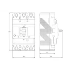 Выключатель автоматический YON MGS160 3P 80-100A 36kA