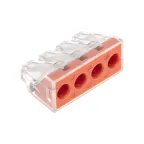 Экспресс-клемма СМК 773-174 с пастой, 4-проводная 0,75-6 мм2, 5 шт.