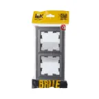 BRITE Рамка 2 поста IP44 РУ-2-БрС-44 сталь