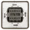 Переключатель Эксперт 11-1526-01 двойной IP55, 10АХ-250В, СУ, белый