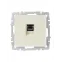 BRITE Розетка компьютерная RJ45 кат.6 РК11-БрКр бежевый IEK