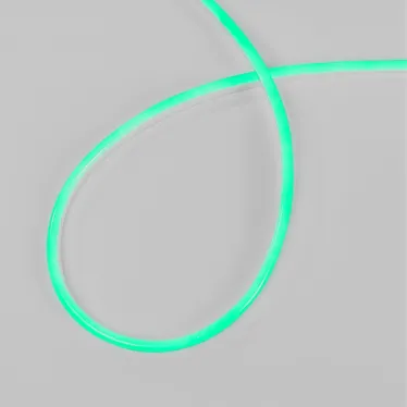 Гибкий неон 8х16мм односторонний 120 LED/м ЗЕЛЕНЫЙ 230В бухта 100м (с комплектом подключения)