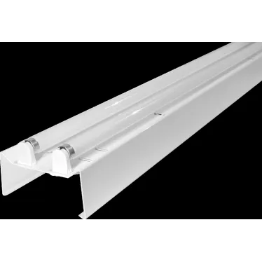 Светильник люминесцентный ЛСО01-2х36-002 IP20, 1235x145x100 мм, ЭмПРА, T8, G13, сталь