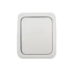 Переключатель проходной Mini OG IP54, о/у, белый