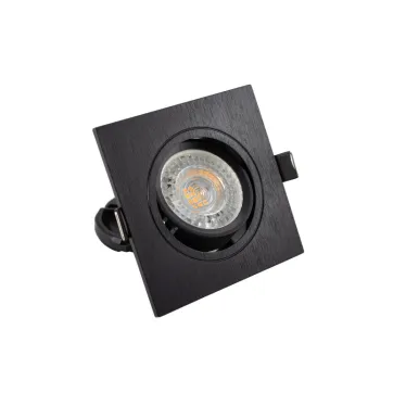 Светильник встраиваемый IP20 10 Вт GU5.3 LED черн. пластик DENKIRS DK3021-BK
