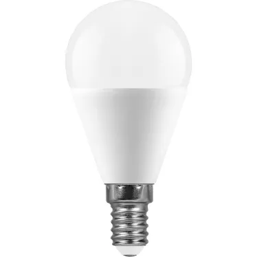 Лампа светодиодная LED 13вт Е14 дневной матовый шар
