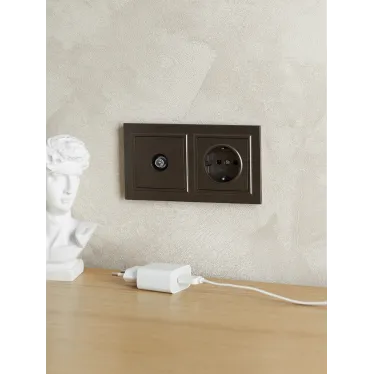 BRITE Рамка 2 поста IP44 РУ-2-БрТБ-44 темная бронза