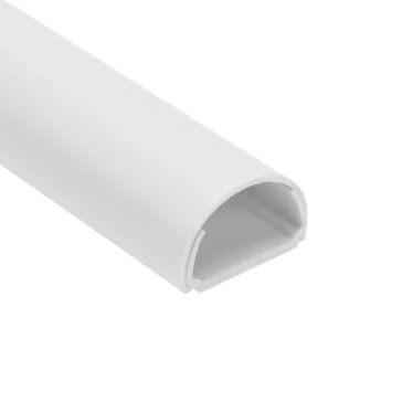 Кабель-канал полукруглый 20х12мм, белый, 60 м