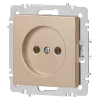Розетка Intro Accent 6-201-04 2P, 16А-250В, IP20, СУ, шампань